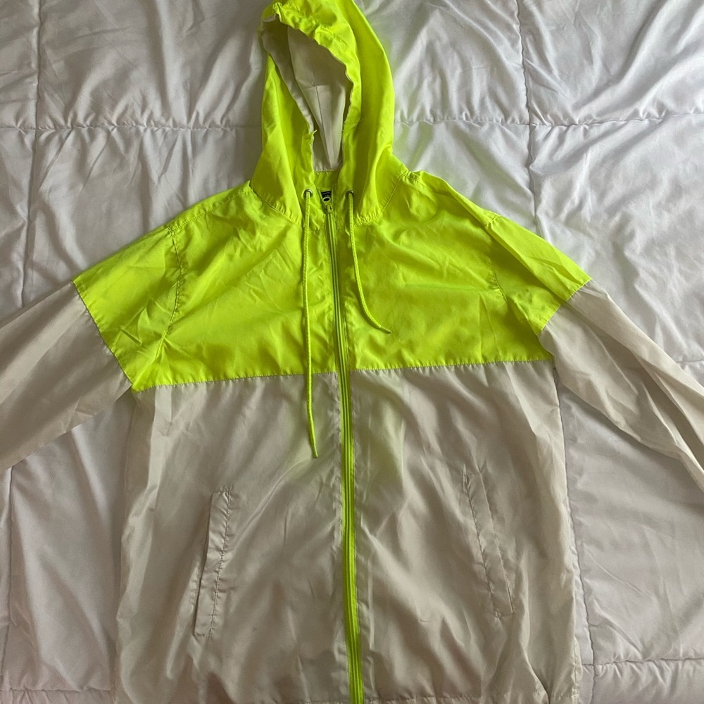 Neon Yellow Windbreaker